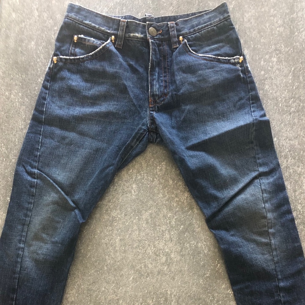 Dsquared2 Boyfriend Jeans with Gold Skull Detail